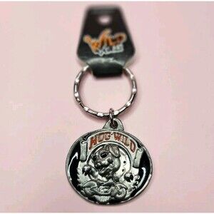 Wild Wear Vintage Black  "Hog Wild" Motorcycle 3D Punk Biker Ride Road Freedom